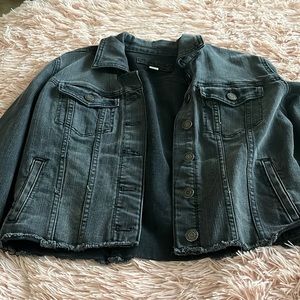 small Grey/Black Jean Jacket